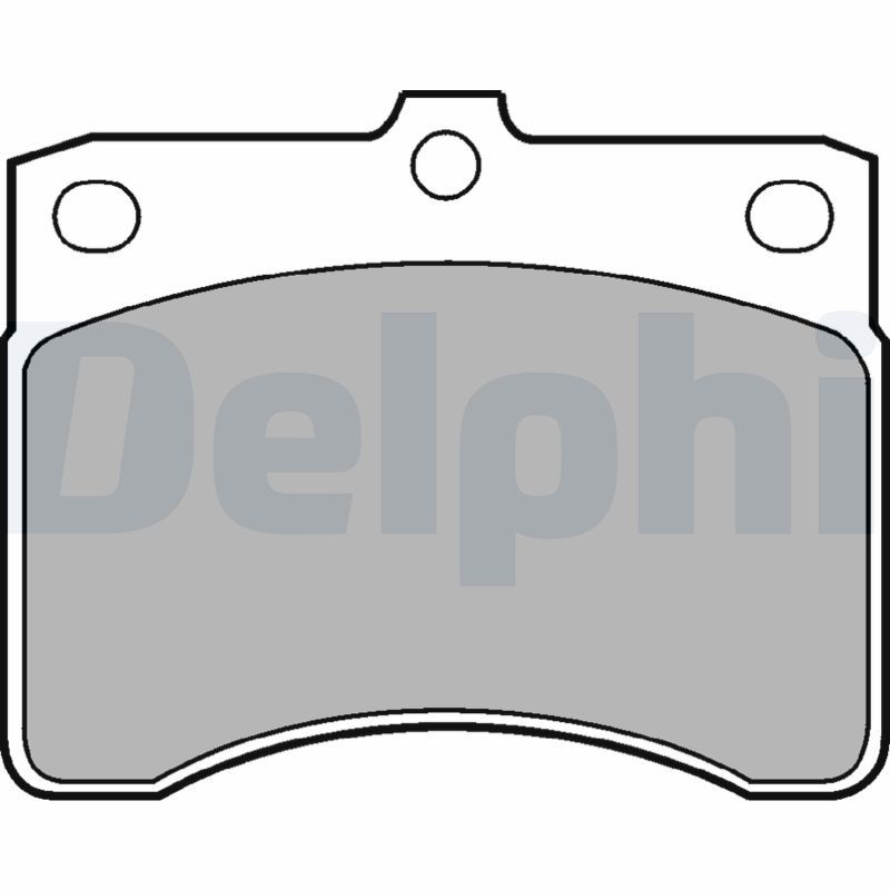 DELPHI LP578 Brake Pad Set, disc brake