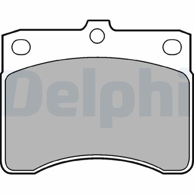 Brake Pad Set, disc brake DELPHI LP578
