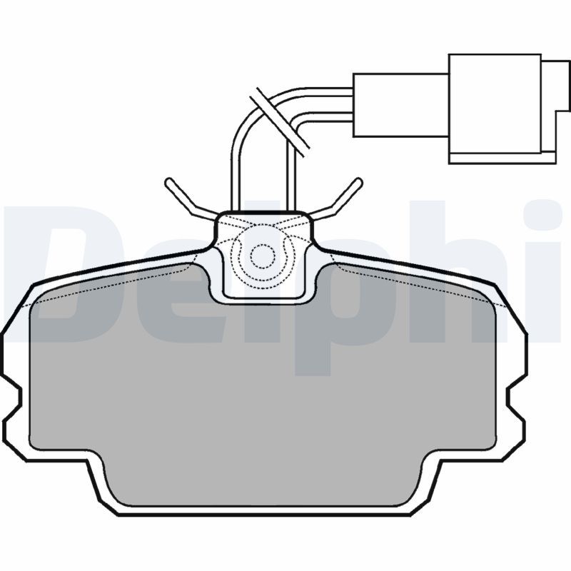 DELPHI LP592 Brake Pad Set, disc brake