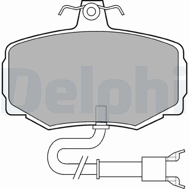 DELPHI LP600 Brake Pad Set, disc brake