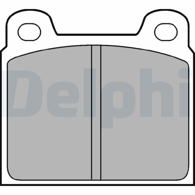 DELPHI LP61 Brake Pad Set, disc brake