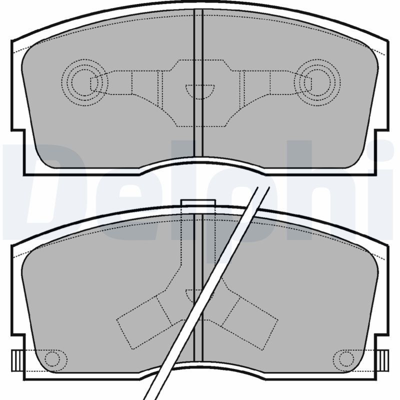 DELPHI LP626 Brake Pad Set, disc brake