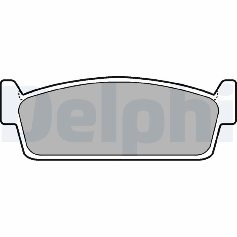 DELPHI LP646 Brake Pad Set, disc brake