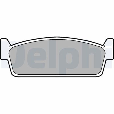 Brake Pad Set, disc brake DELPHI LP646