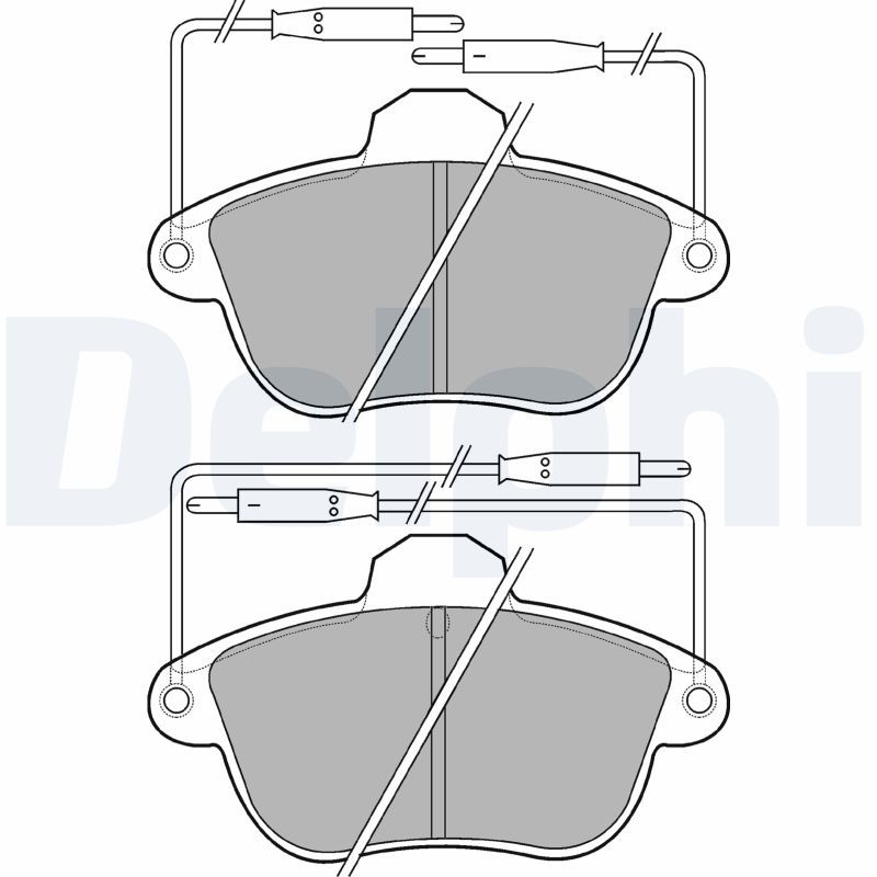DELPHI LP740 Brake Pad Set, disc brake