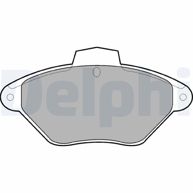 DELPHI LP792 Brake Pad Set, disc brake