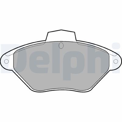 Brake Pad Set, disc brake DELPHI LP792
