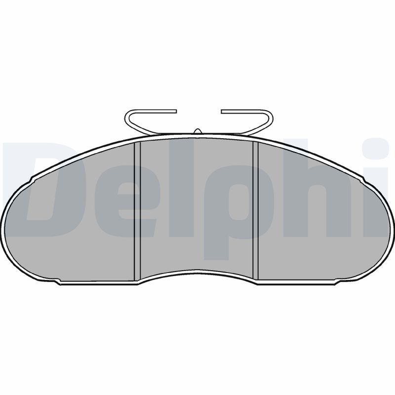 DELPHI LP828 Brake Pad Set, disc brake