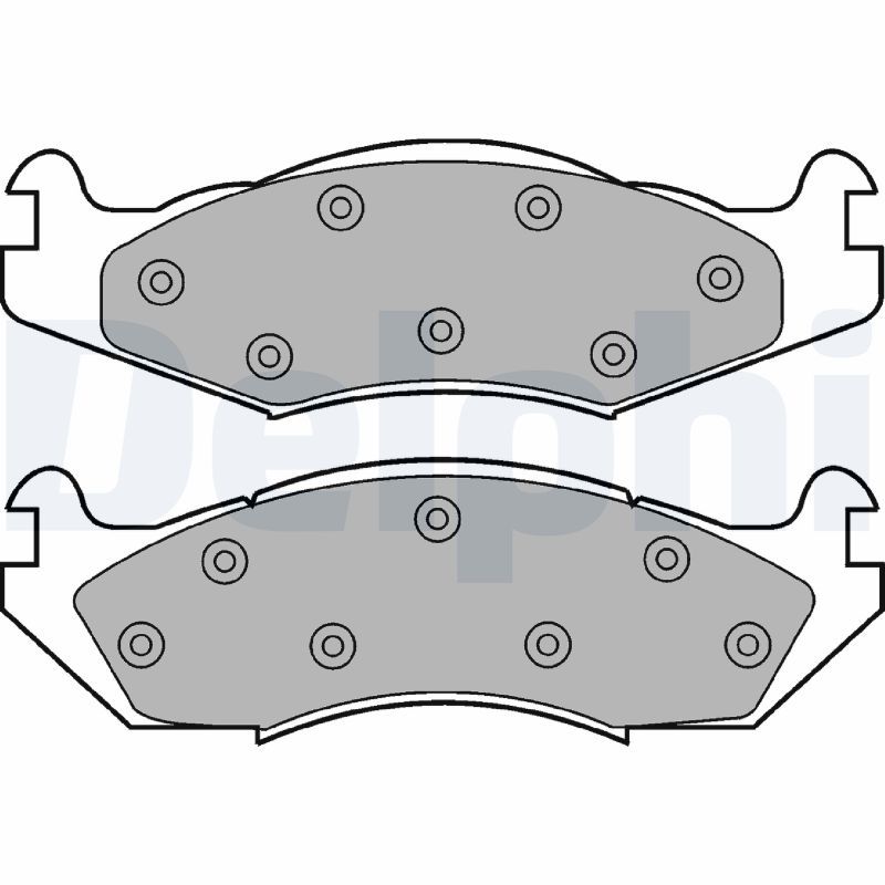 DELPHI LP889 Brake Pad Set, disc brake