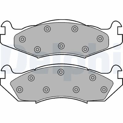 Brake Pad Set, disc brake DELPHI LP889