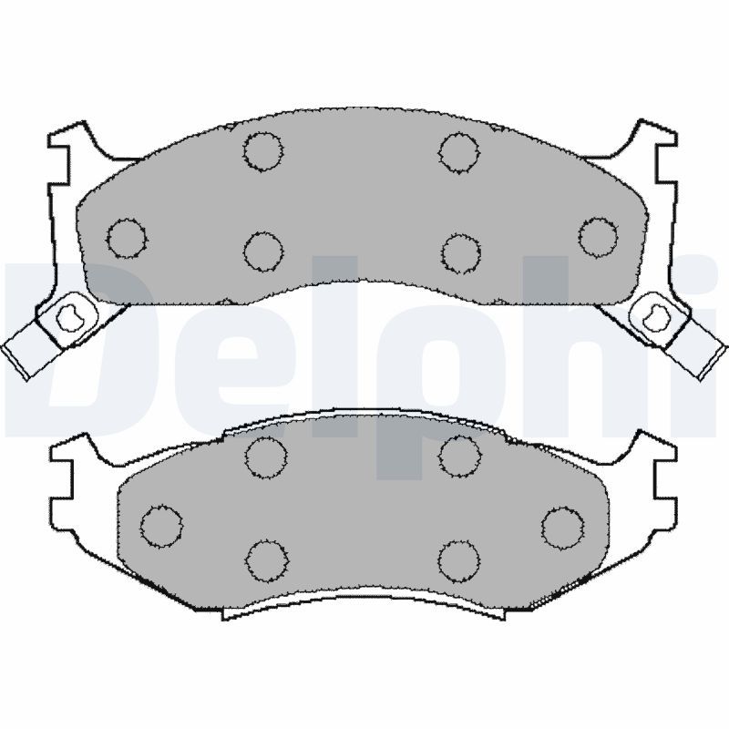 DELPHI LP892 Brake Pad Set, disc brake