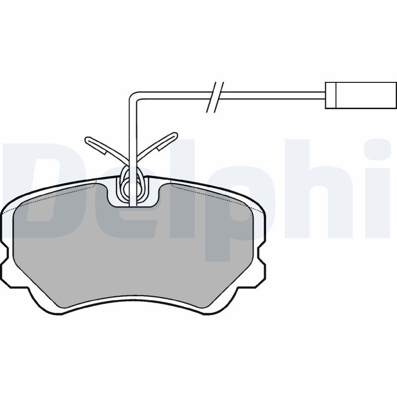 DELPHI LP900 Brake Pad Set, disc brake