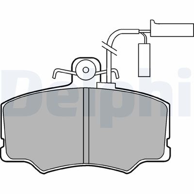 Brake Pad Set, disc brake DELPHI LP902
