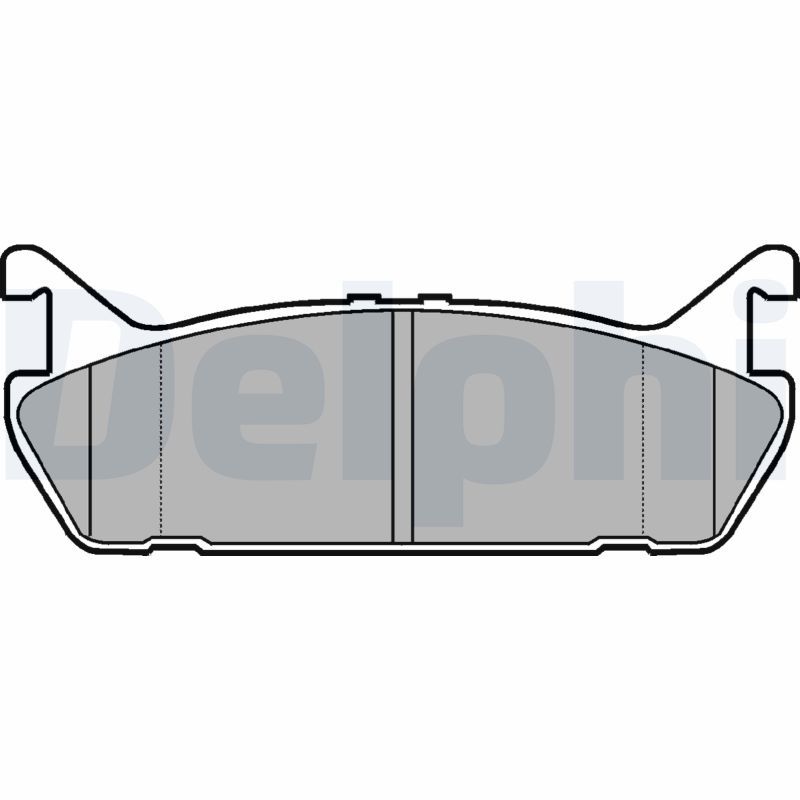 DELPHI LP931 Brake Pad Set, disc brake