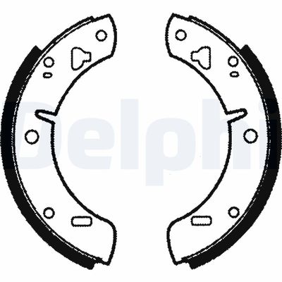 Brake Shoe Set DELPHI LS1023
