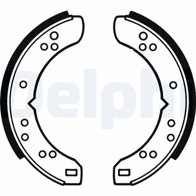 Brake Shoe Set DELPHI LS1040