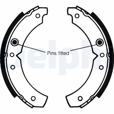 Brake Shoe Set DELPHI LS1045