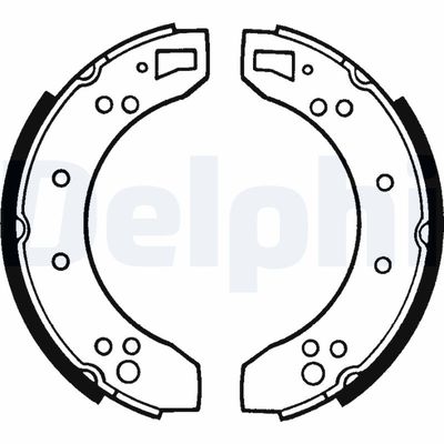 Brake Shoe Set DELPHI LS1050