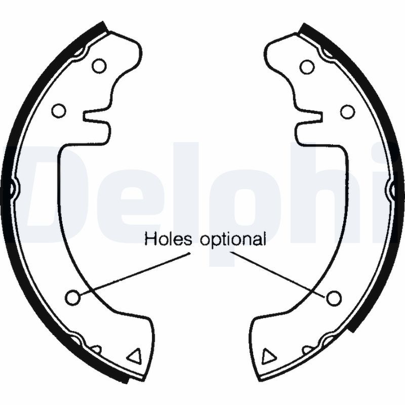 DELPHI LS1102 Brake Shoe Set