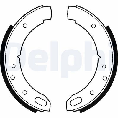 Brake Shoe Set, parking brake DELPHI LS1169