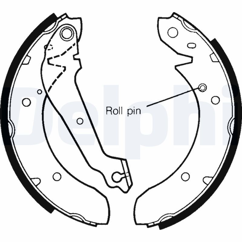 DELPHI LS1244 Brake Shoe Set