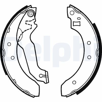Brake Shoe Set DELPHI LS1249