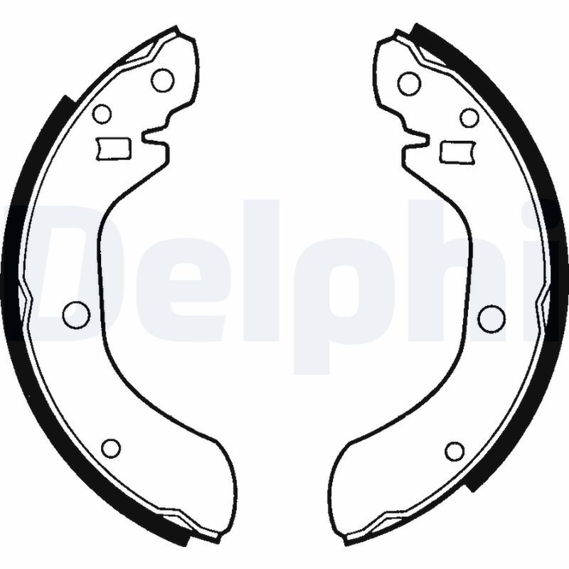 DELPHI LS1254 Brake Shoe Set