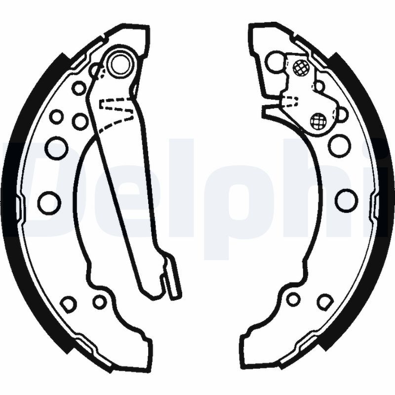 DELPHI LS1276 Brake Shoe Set