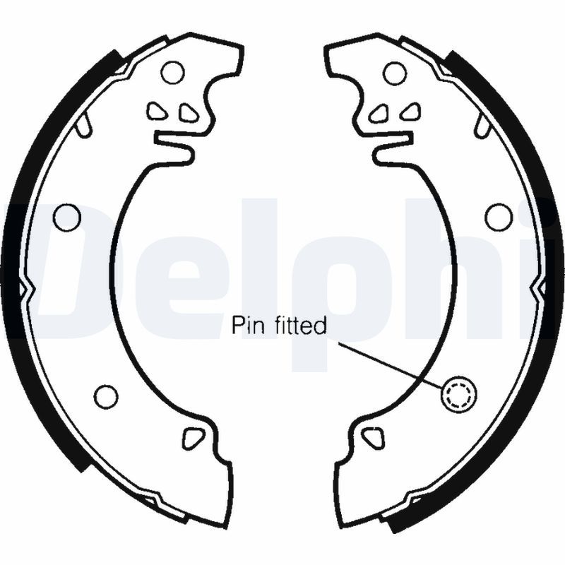 DELPHI LS1303 Brake Shoe Set