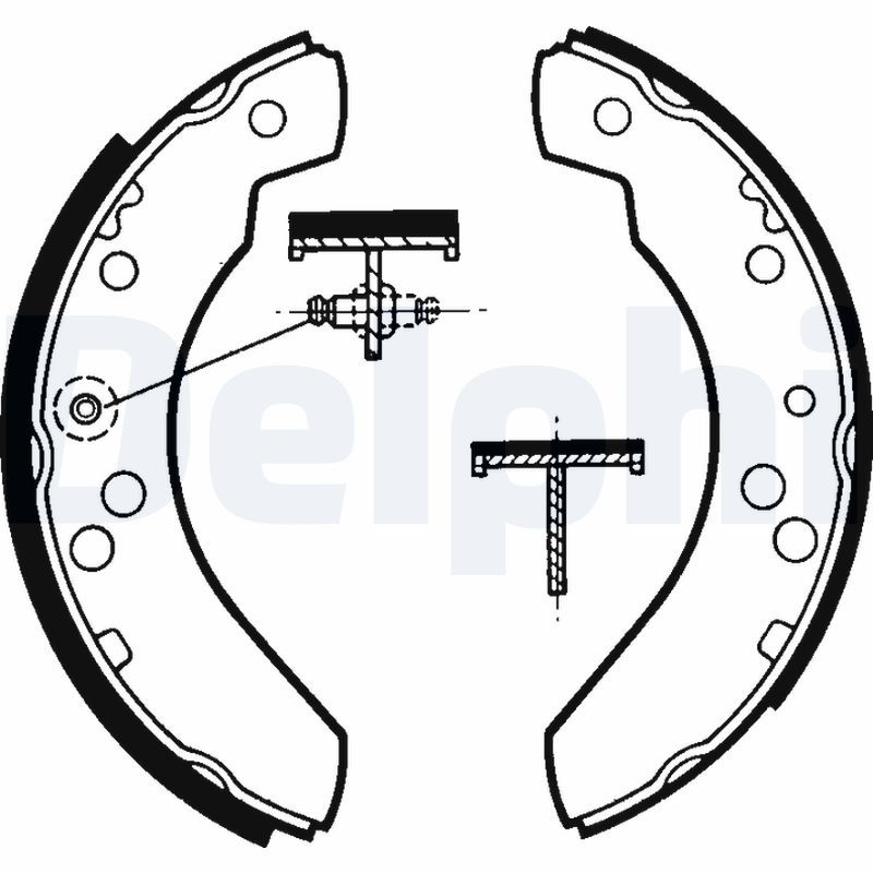 DELPHI LS1311 Brake Shoe Set