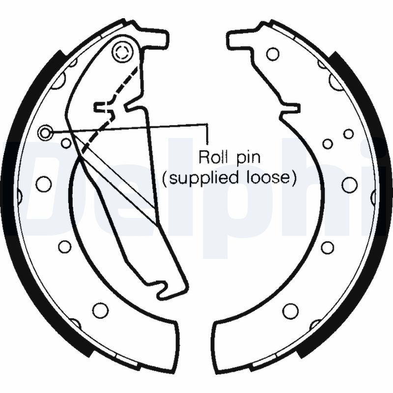 DELPHI LS1318 Brake Shoe Set