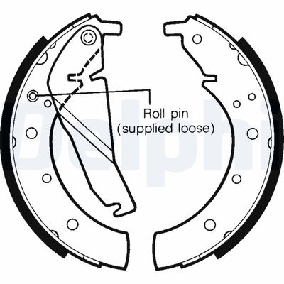 Brake Shoe Set DELPHI LS1318