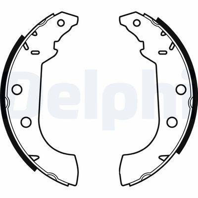 Brake Shoe Set DELPHI LS1347
