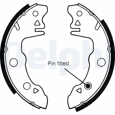 Brake Shoe Set DELPHI LS1391