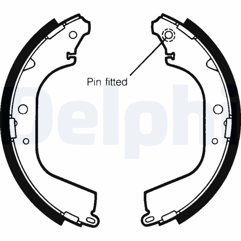 DELPHI LS1406 Brake Shoe Set