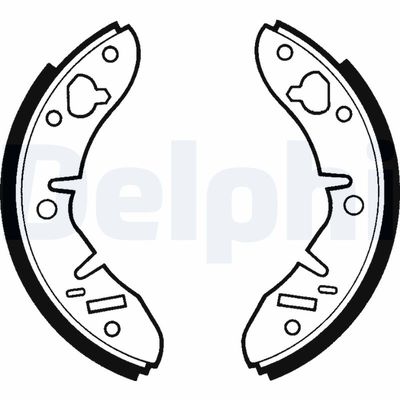 Brake Shoe Set DELPHI LS1415