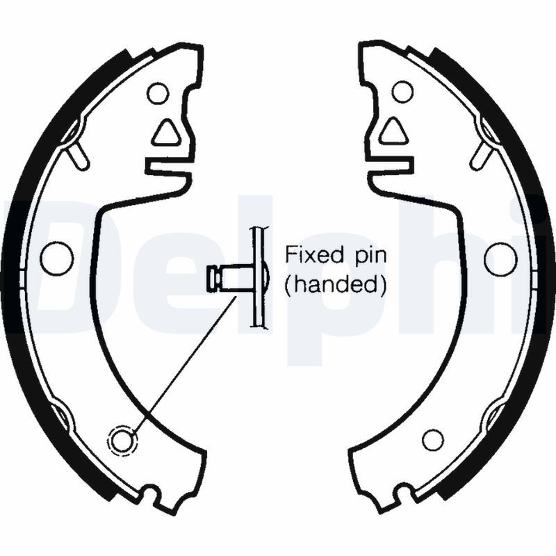 DELPHI LS1438 Brake Shoe Set