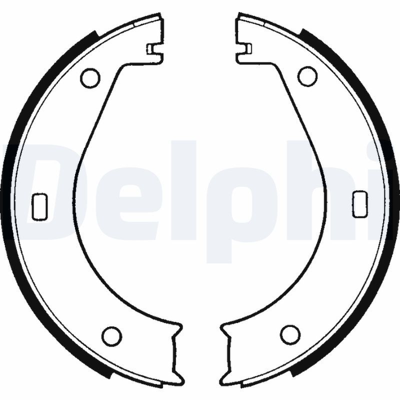 DELPHI LS1573 Brake Shoe Set, parking brake