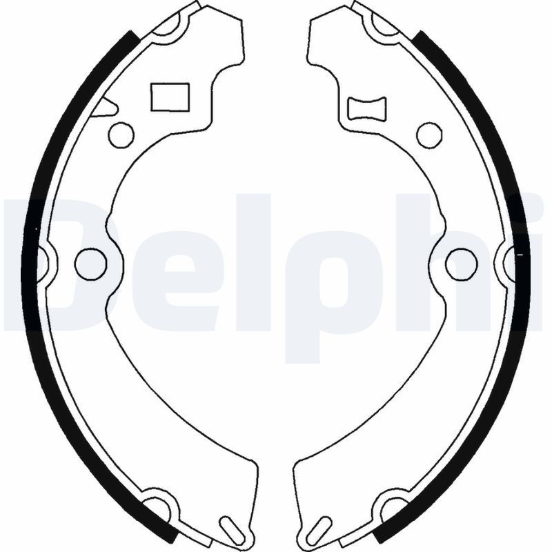 DELPHI LS1586 Brake Shoe Set
