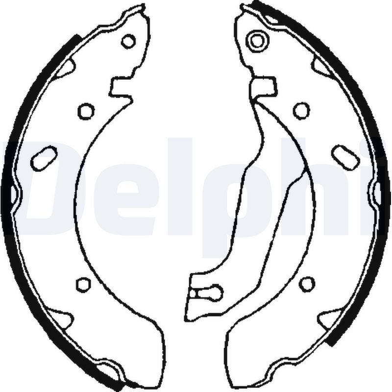 DELPHI LS1610 Brake Shoe Set