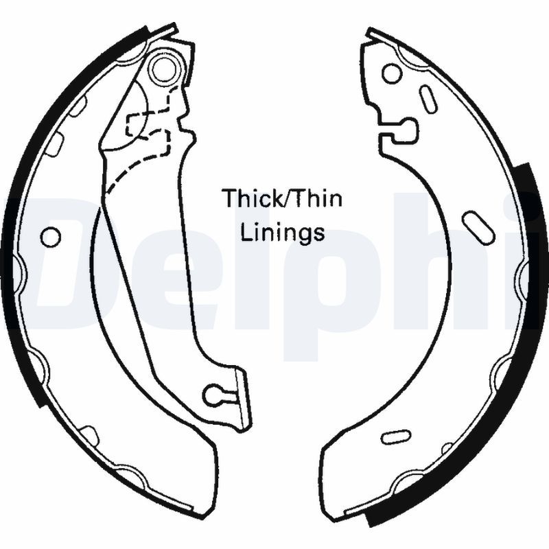 DELPHI LS1617 Brake Shoe Set