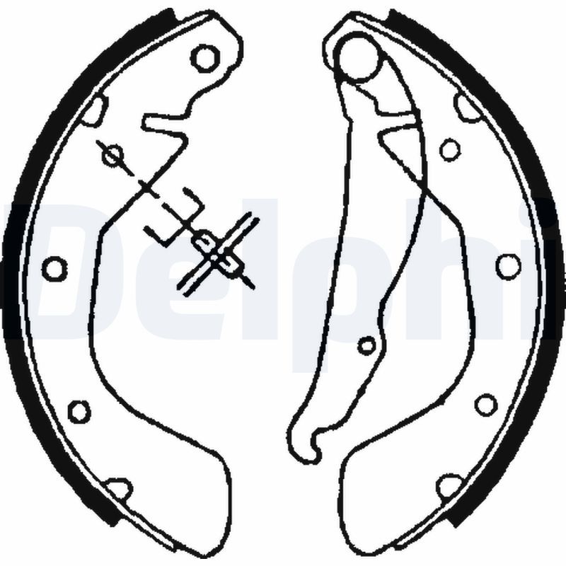 DELPHI LS1621 Brake Shoe Set