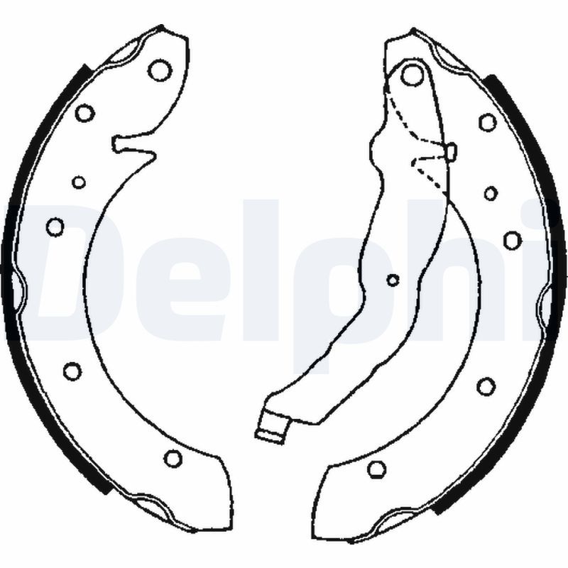 DELPHI LS1634 Brake Shoe Set