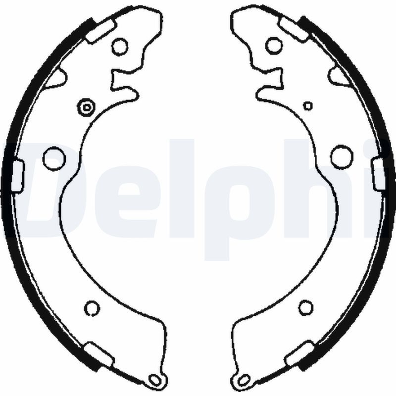 DELPHI LS1641 Brake Shoe Set