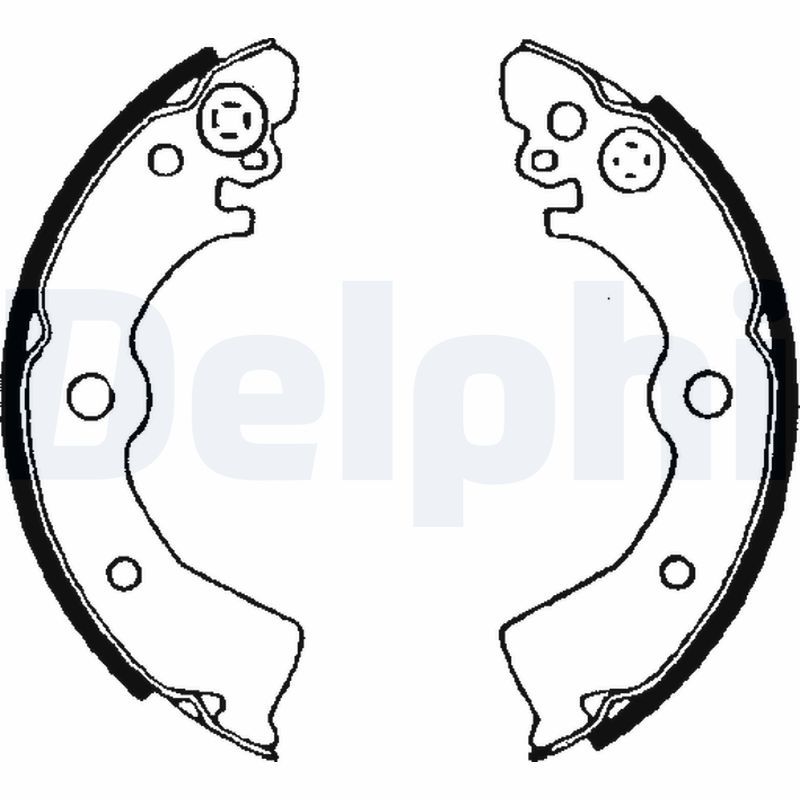 DELPHI LS1650 Brake Shoe Set