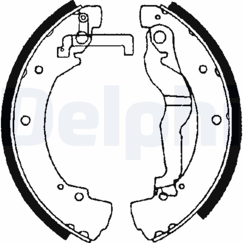 DELPHI LS1656 Brake Shoe Set