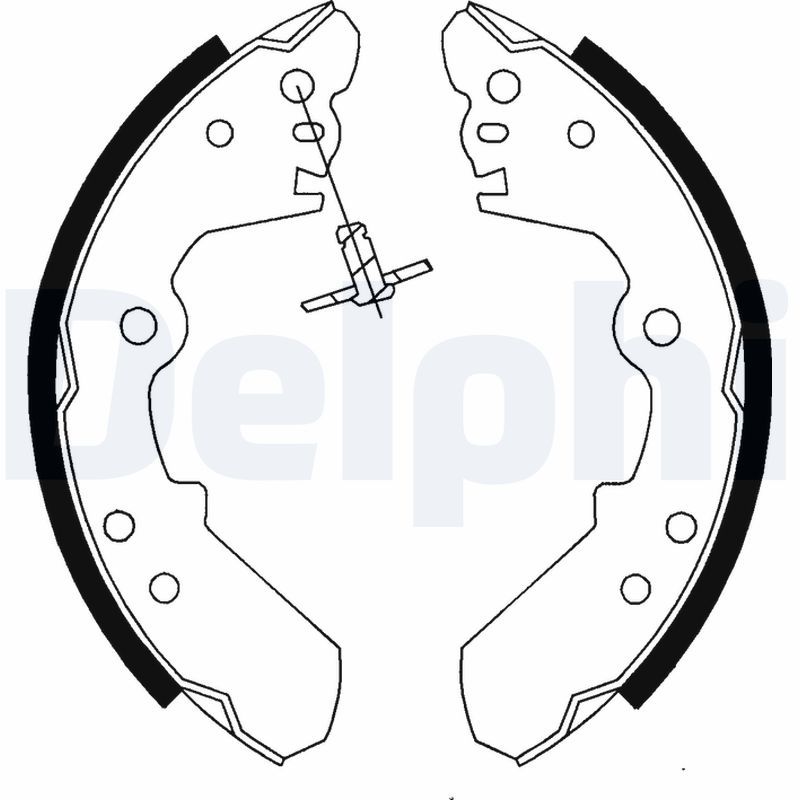 DELPHI LS1687 Brake Shoe Set