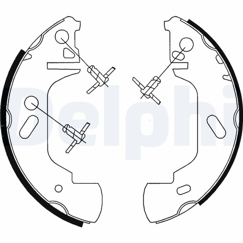 DELPHI LS1701 Brake Shoe Set