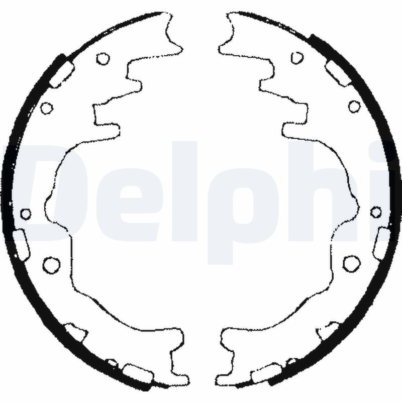 DELPHI LS1706 Brake Shoe Set