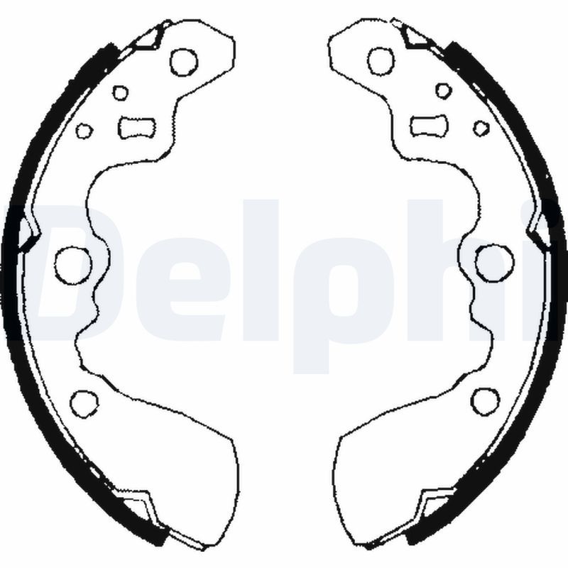 DELPHI LS1710 Brake Shoe Set